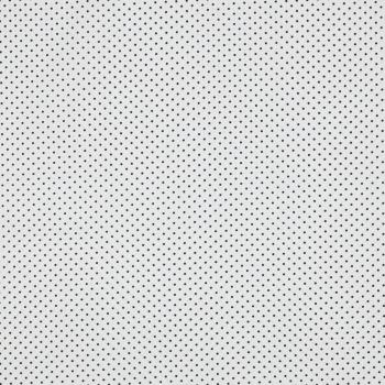 Preview: Baumwoll Druck Tupfen Weiß/Dunkelblau 2mm